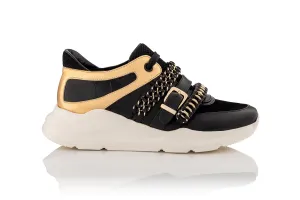 Together We Can Sneaker (Black & Gold)