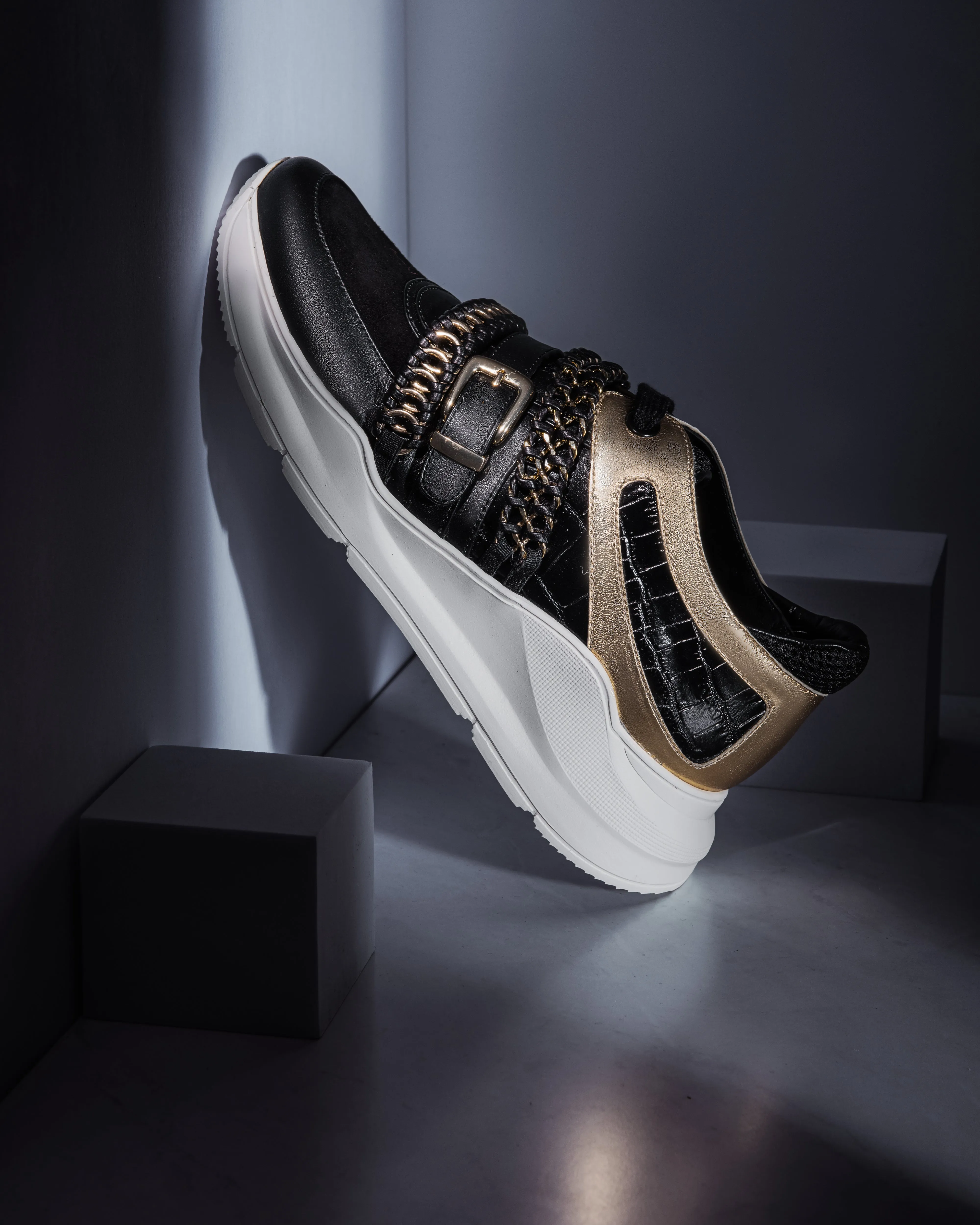 Together We Can Sneaker (Black & Gold)