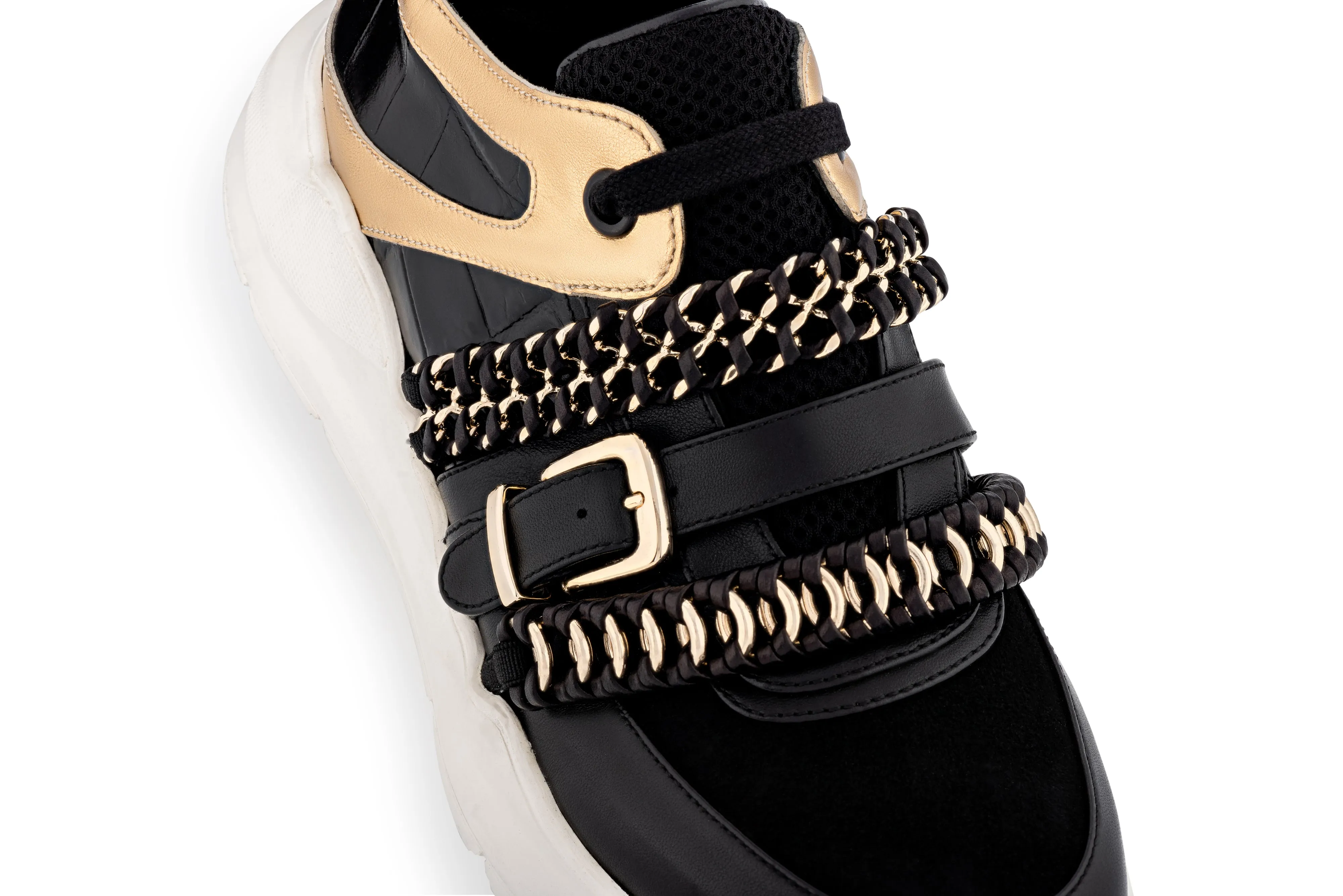 Together We Can Sneaker (Black & Gold)