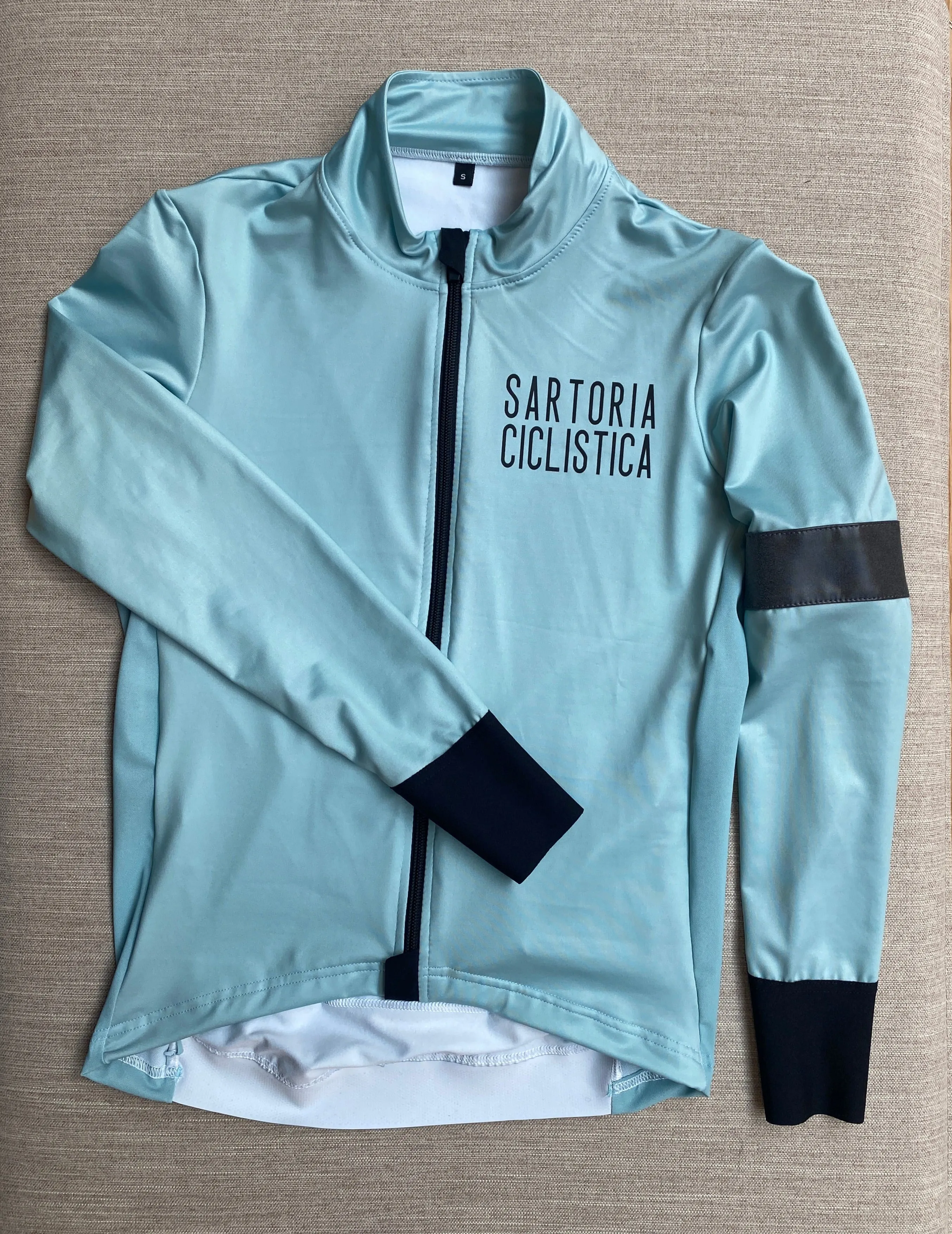 Training long sleeved Jersey - Milk and mint