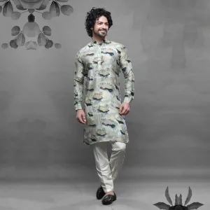 Tranquil Mist Soft Teal Kurta