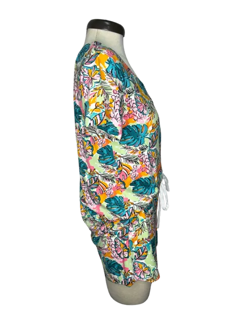 Tropical Monstera Leaf Pajama Shorts