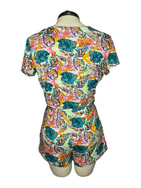 Tropical Monstera Leaf Pajama Shorts