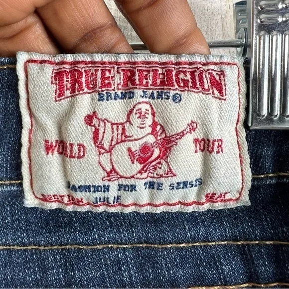 True‎ Religion Jeans Julie Made In USA Low Rise Y2K Blue Denim Women's Size 28