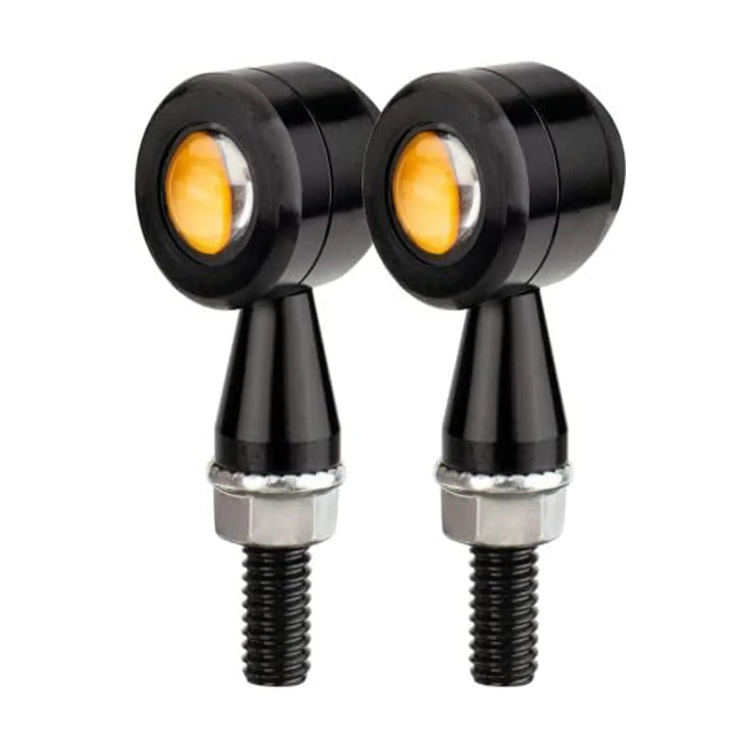 Turn Signal Lights Indicator Mini Waterproof Aluminum Lights Indicator motorcycle lights Universal for All Bikes Models Turn Signal Lights Motorcycle (Pack Of 2 pcs)