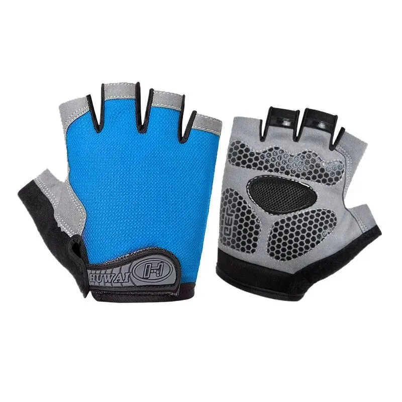 Unisex Breathable Half-Finger Cycling Gloves - Anti-Slip Sports & Fitness Gear