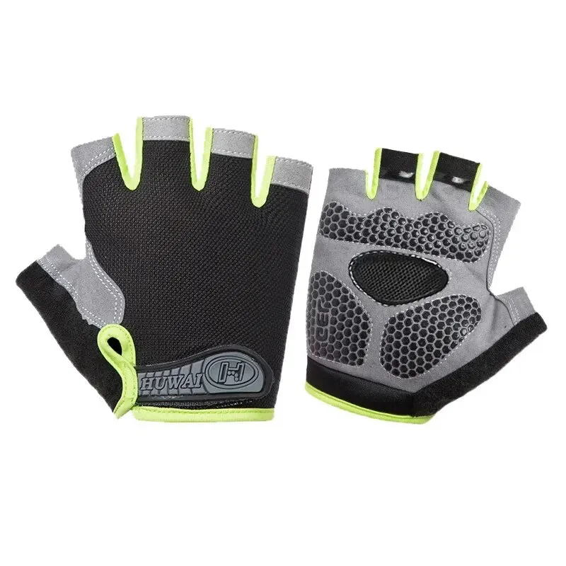 Unisex Breathable Half-Finger Cycling Gloves - Anti-Slip Sports & Fitness Gear