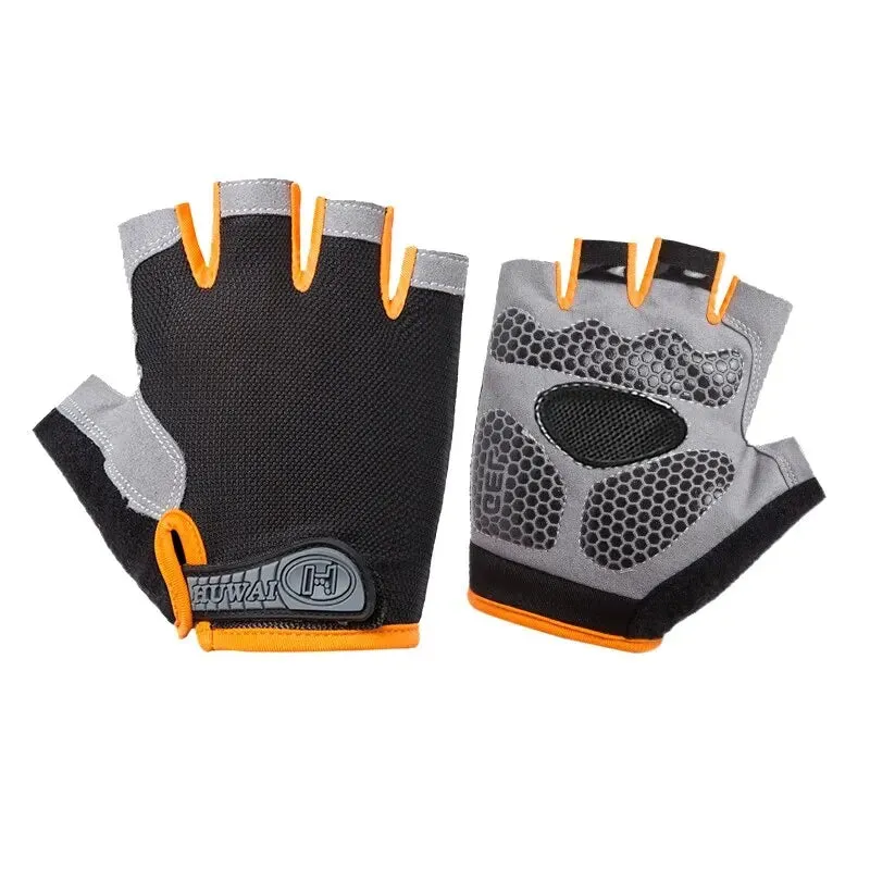 Unisex Breathable Half-Finger Cycling Gloves - Anti-Slip Sports & Fitness Gear