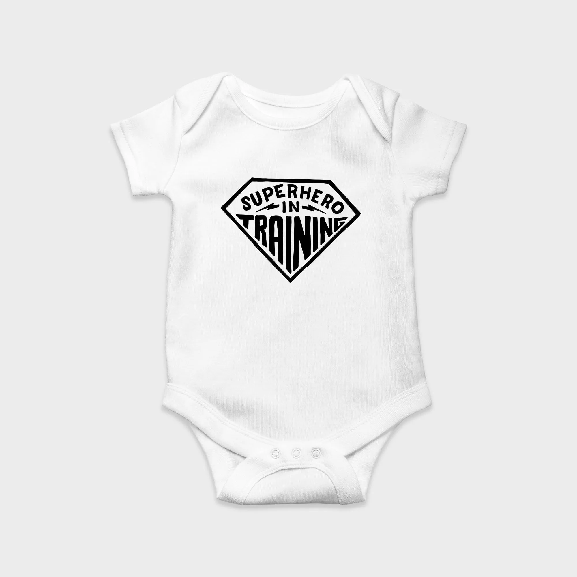 Unisex Superhero In Training Baby Onesie