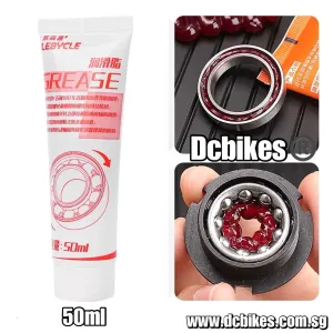 Universal Red Bicycle Multi Purpose Bearing Bottom Bracket Moving Parts Grease Tube 50ml