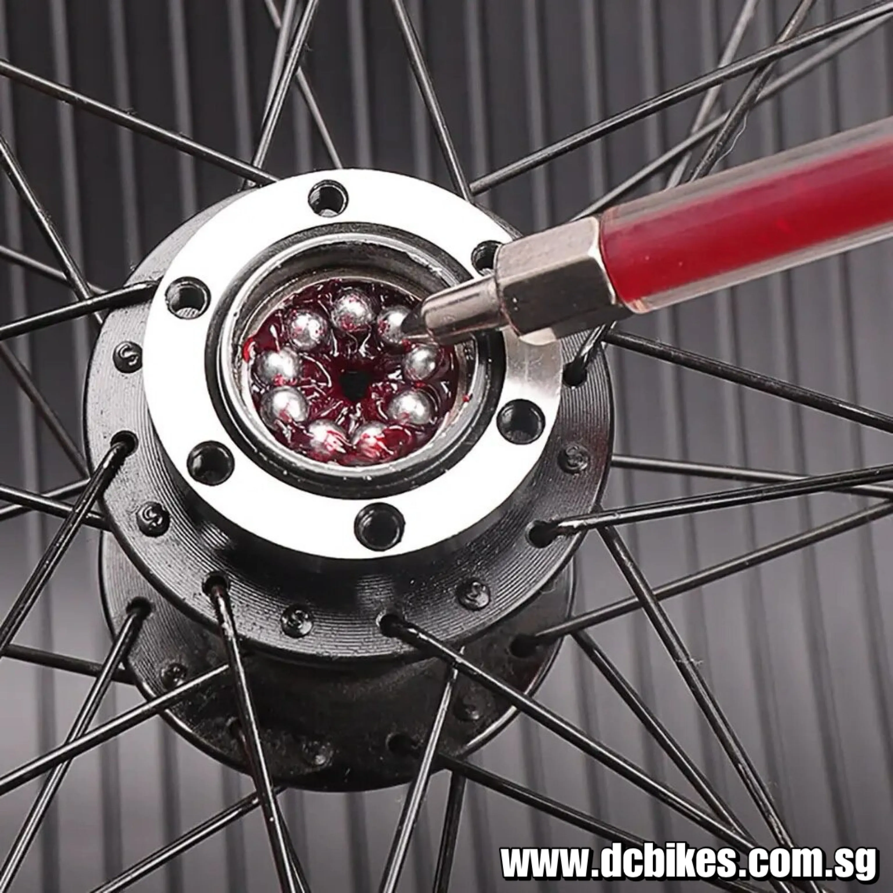 Universal Red Bicycle Multi Purpose Bearing Bottom Bracket Moving Parts Grease Tube 50ml