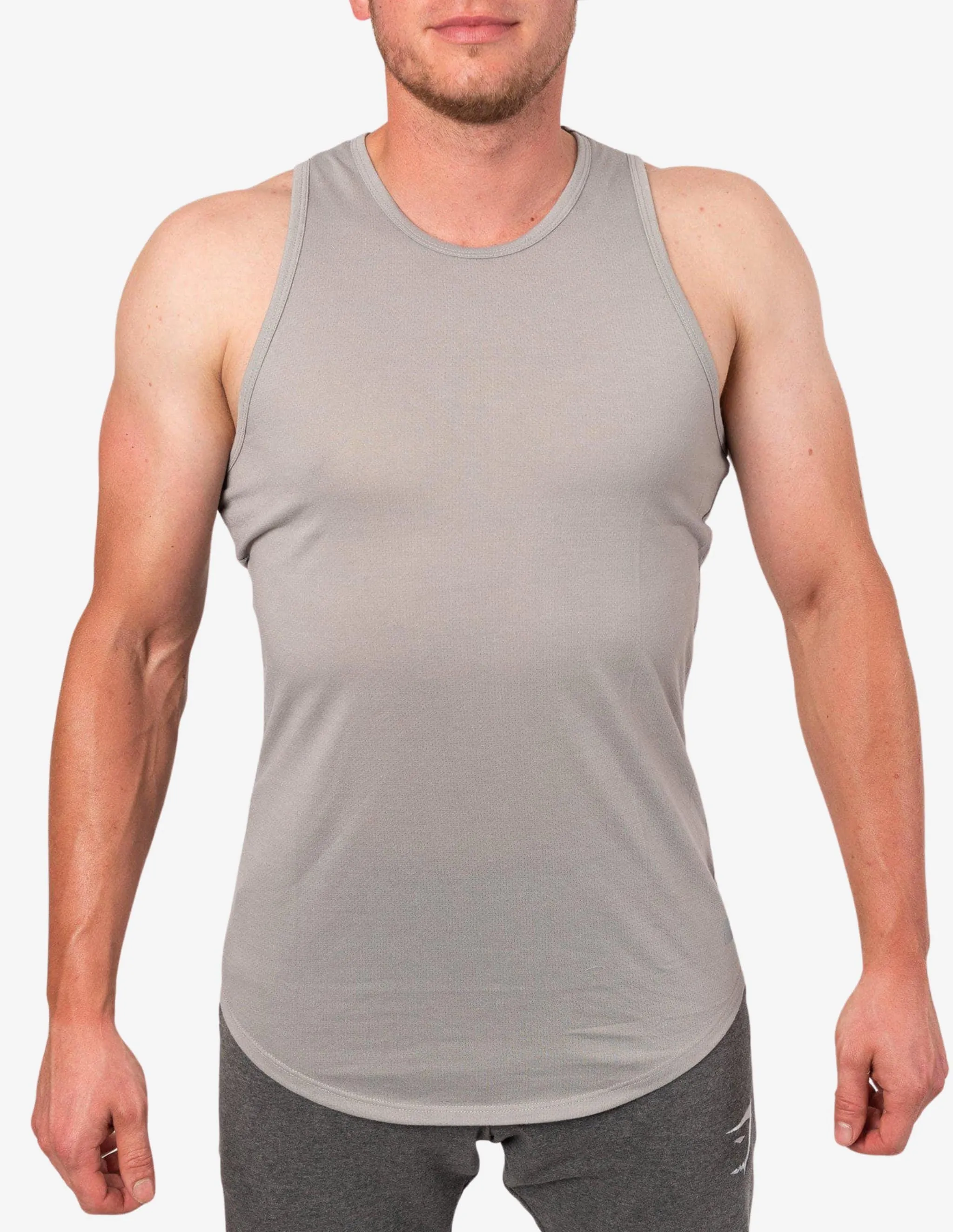 Vertex Tank Light Grey Marl