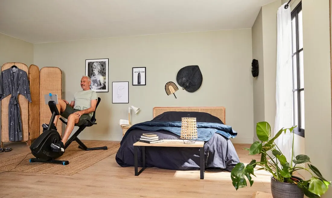 Vélo d'appartement semi allongé Domyos EB Seat connecté