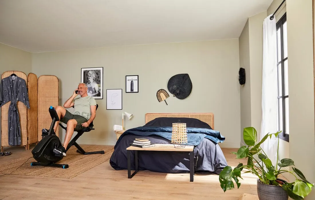 Vélo d'appartement semi allongé Domyos EB Seat connecté