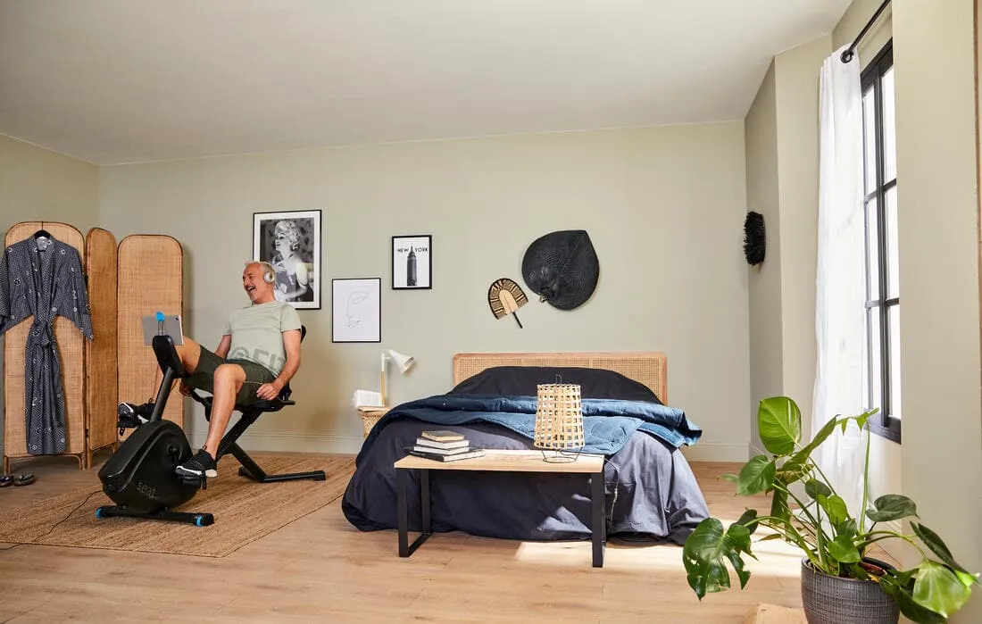 Vélo d'appartement semi allongé Domyos EB Seat connecté