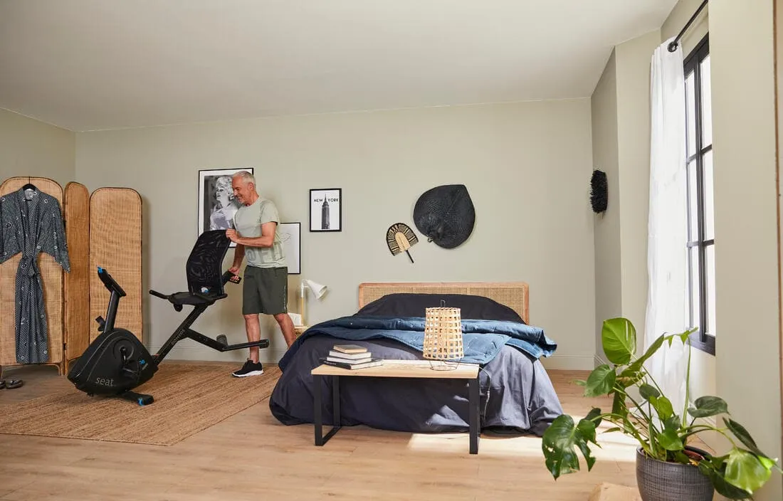 Vélo d'appartement semi allongé Domyos EB Seat connecté