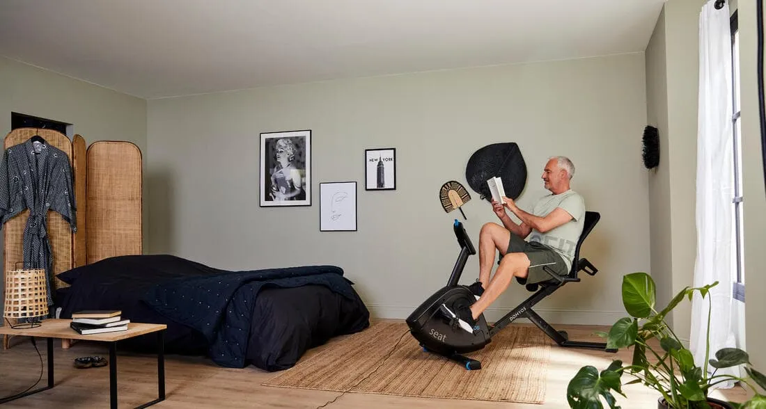 Vélo d'appartement semi allongé Domyos EB Seat connecté