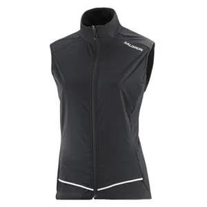 W. Salomon Light Shell Vest - Deep Black