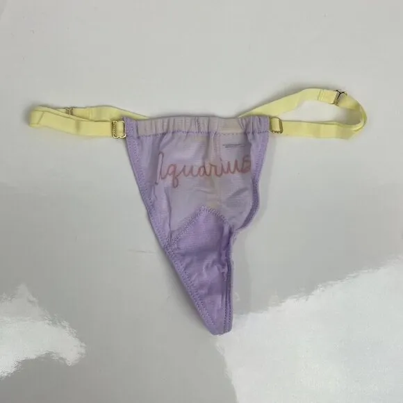 We Are HAH NWT Free People AQUARIUS Zodiac Pre Pack Thongs 3-Pack - OS