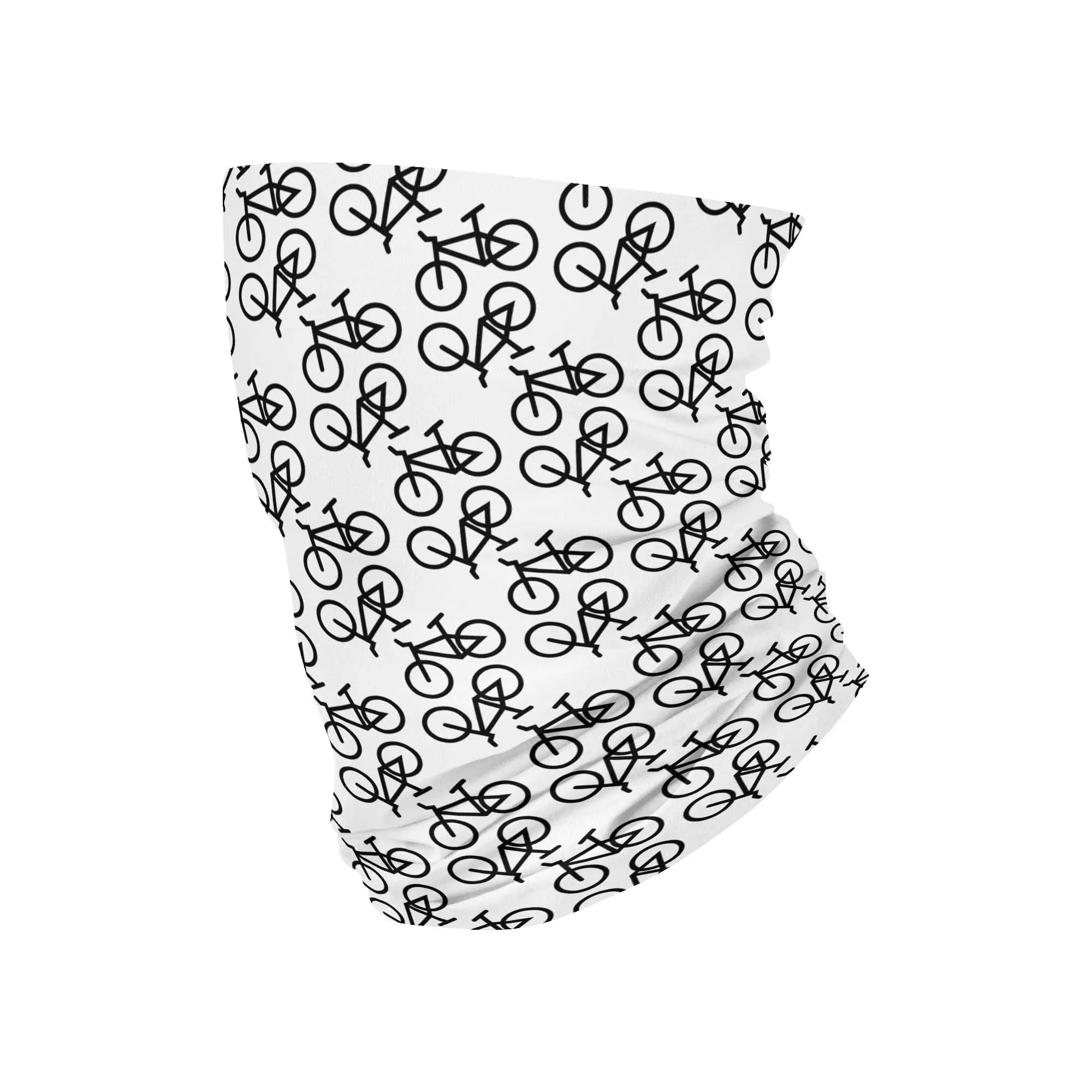 White Cyclist Neck Gaiter