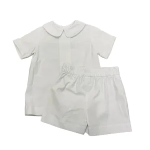 White Linen Shirt/Short Set