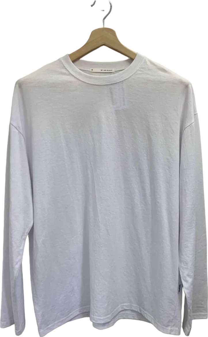 Wit and Wonder White Long Sleeve T-Shirt UK M