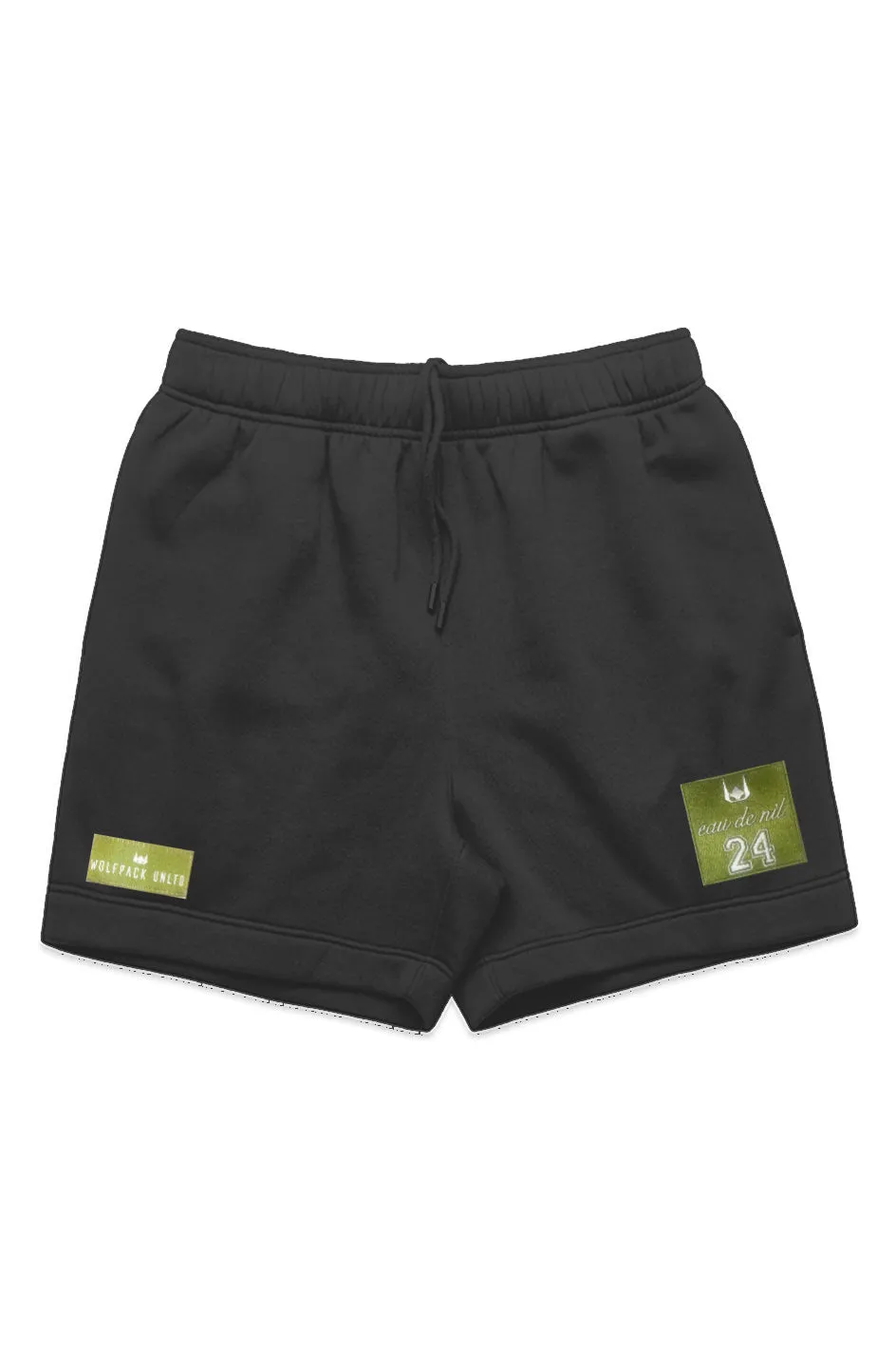 WOLFPACK UNLTD  "RELAXXED" PREMIUM SWEAT SHORTS | BLACK