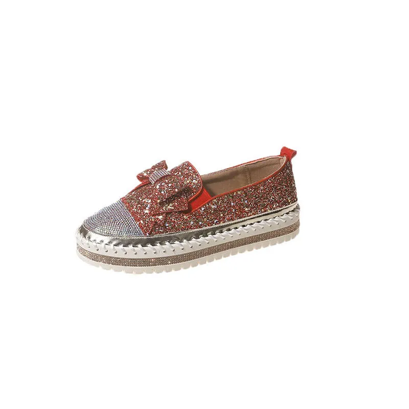 Women's Casual Bow Accessories Simple Sneaker