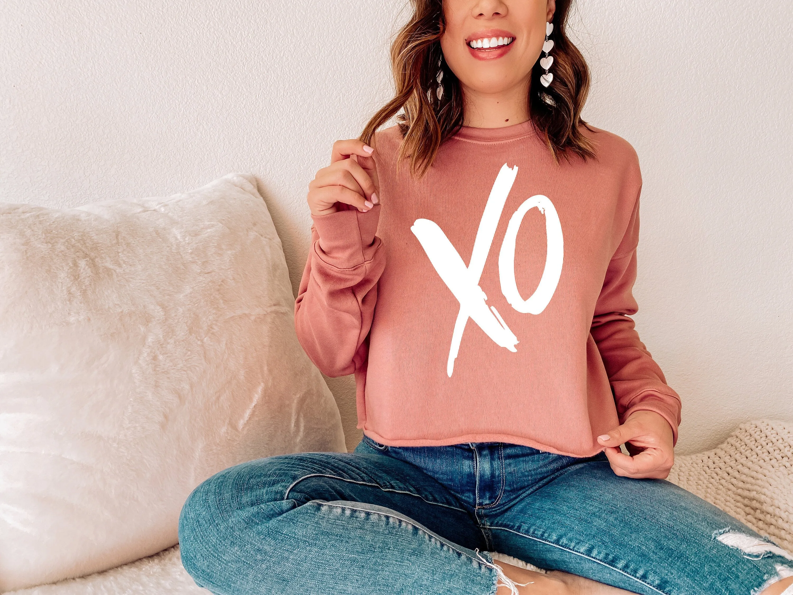 XO Valentines Day Mauve Sweatshirt