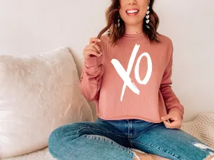 XO Valentines Day Mauve Sweatshirt
