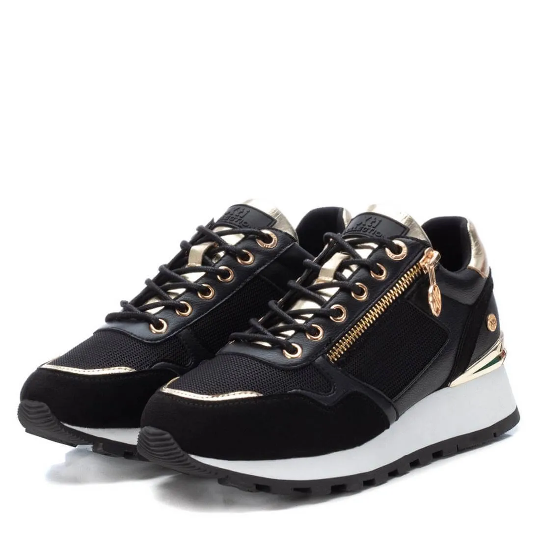 XTI Black & Gold Sneakers