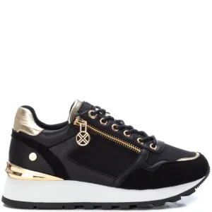 XTI Black & Gold Sneakers