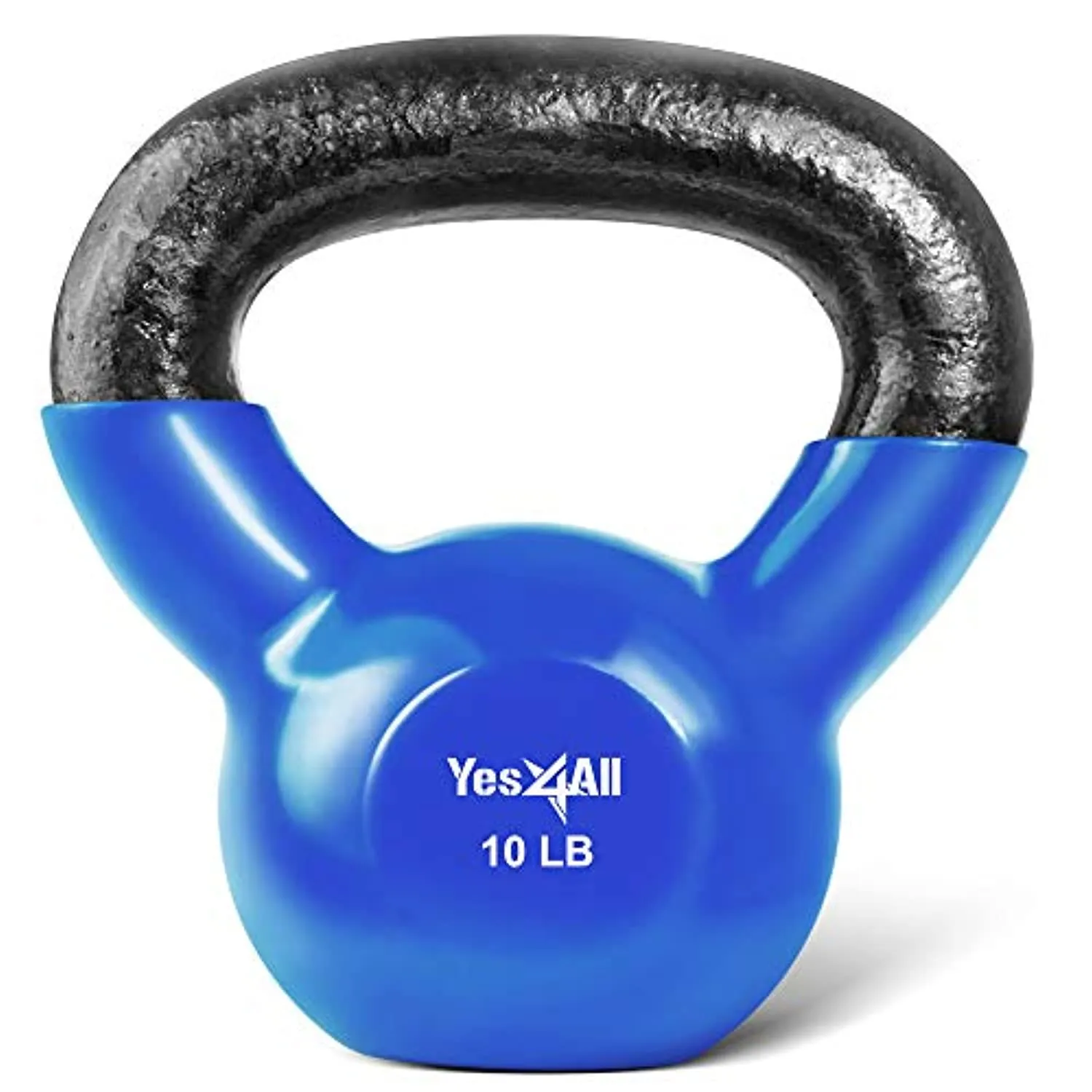 Yes4All Vinyl Coated Kettlebell Weights, Weight Available: 5, 10, 15, 20, 25, 30, 35, 40, 45, 50 Lb - Strength Training Kettlebells for Weightlifting, Conditioning, Strength & Core Training