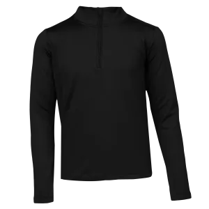 Youth Micro Fleece Zip-T - Black