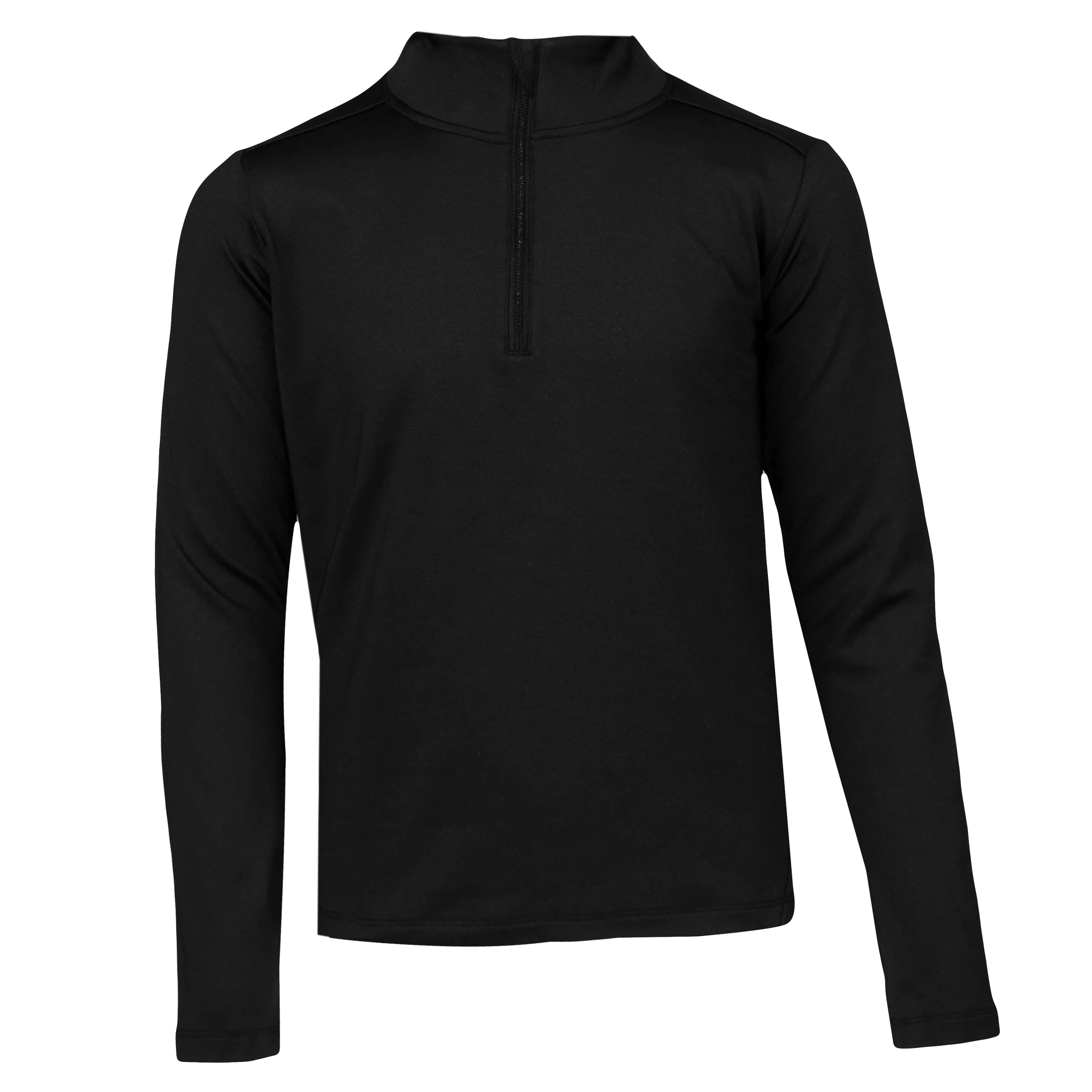 Youth Micro Fleece Zip-T - Black
