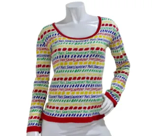 Yves Saint Laurent Cotton Print Long-Sleeve