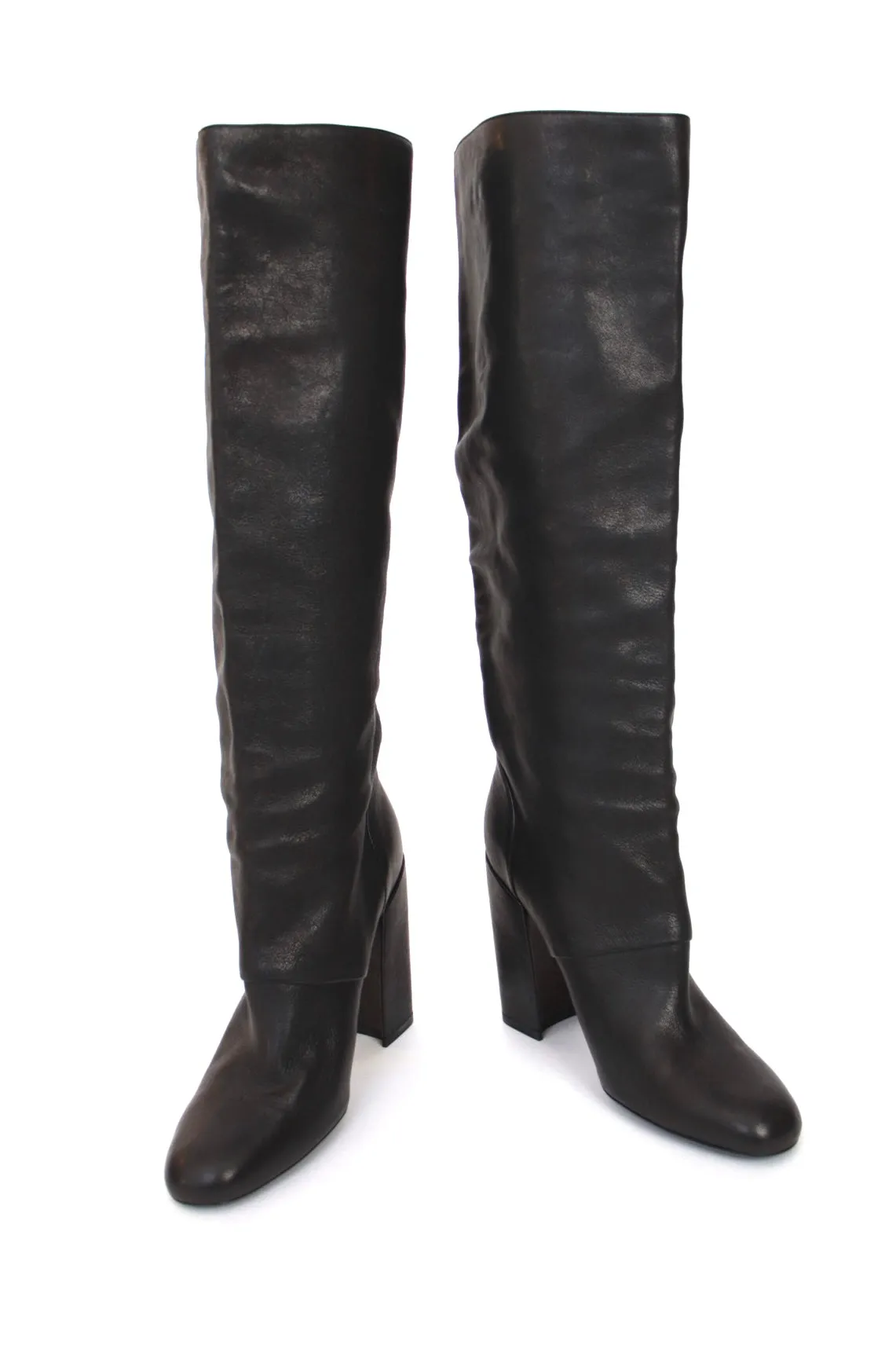 Yves Saint Laurent Leather Tall Boots