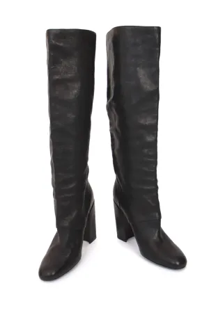 Yves Saint Laurent Leather Tall Boots