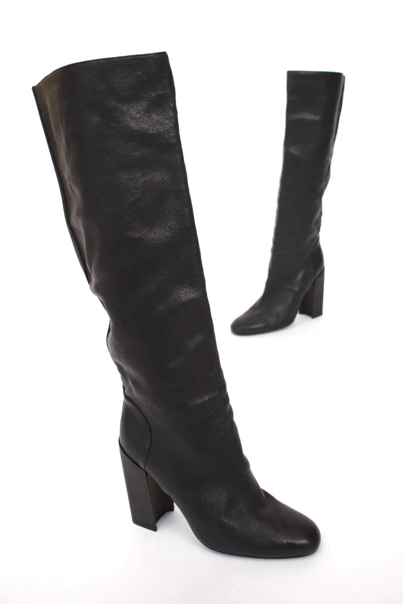 Yves Saint Laurent Leather Tall Boots